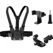 CoverZone Aksiyon Kamera ve Telefon Tutucu Göğüs Askısı, Gezi Seyahat ve Sürüşlerde Kullanmak Için INSTA360 X3, X2, X4, X5, One Rs, Go 3, One X, Evo