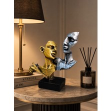 Gardenya Soyut Çift (Mask ) Polyester Dekoratif Obje & Biblo