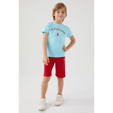 U.S. Polo Assn. U.S. Polo Assn Erkek Çocuk Mavi Bermuda Takım US1369-C-V2