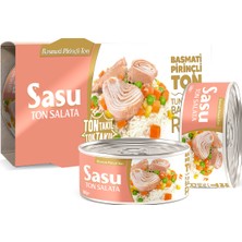 Sasu Basmati Pirinçli Ton Salata 2x160 gr İri Parça