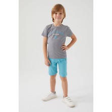 U.S. Polo Assn. U.S. Polo Assn Erkek Çocuk Gri Bermuda Takım US1369-C-V5