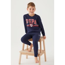 U.S. Polo Assn. Erkek Çocuk Lacivert Uzun Kol Pijama Takım