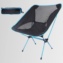 Funky Chairs Funky Chaırs Ultralight 900 gr Alüminyum Katlanır Kamp Sandalyesi - Mavi