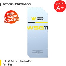 WERER ENERGY 11kW LiFePO4 Lityum Demir Fosfat Tek Faz Sessiz Jenaratör