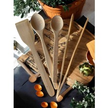Liya Bella Naturelove 4'lü Mutfak Gereçleri Spatula Maşa 2 Adet Kaşık Seti