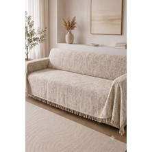 Miabella Home Püsküllü Kaymaz Koltuk Örtüsü 160 x 230 cm Çekyat Şalı Koltuk Kılıfı
