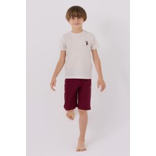 U.S. Polo Assn. U.S. Polo Assn Erkek Çocuk Krem Bermuda Takım US1391-C-V9