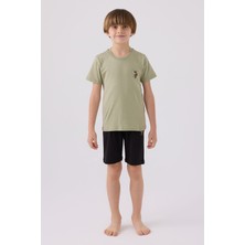 U.S. Polo Assn. U.S. Polo Assn Erkek Çocuk Haki Bermuda Takım US1391-C-V10