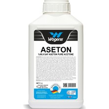Wogens %99.9 Saf Aseton 1 Lt Şeffaf Temizlik Kimyasalı Yüksek Çözücü Güç Özellikleri