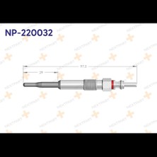 Nextpart Kızdırma Bujısı Passat Transporter T5 A4 Octavia Super B Leon Toledo 1.9 Tdı NP-220032