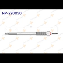 Nextpart Kızdırma Bujısı Accent Blue I30 Ceed 1.6 Crdı I20 Rıo 1.4 Crdı NP-220050
