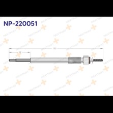 Nextpart Kızdırma Bujısı Accent Blue 1.6 Crdı 2012- I20 1.6 Crdı 2008-2012 I30 1.6 Crdı 2007-2011