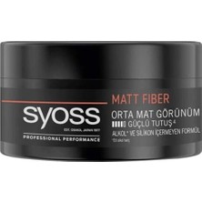 Syoss Wax Matt Fiber 100 ml Orta Mat Görünüm Güçlü Tutuş Balsam Tüm Saçlar İçin