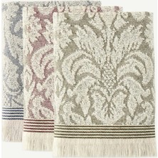Bella Maison Colin %100 Pamuk 50x90 cm Yüz Havlusu 3'lü Set Çok Renkli Desenlerle Şık Tasarım