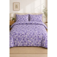 Morlay Softline Serisi | Ranforce Çift Kişilik Çarşaflı Nevresim Takımı 200X220 cm & Çiçekli
