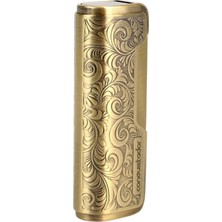 Conquistador Tek Torch Pürmüz Gold Işlemeli Metal Puro Çakmağı