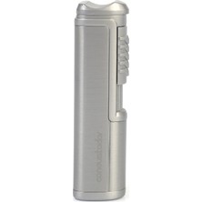 Conquistador Tek Torch Pürmüz Gümüş Metal Puro Çakmağı
