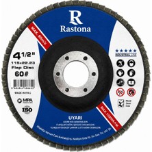 Rastona Flap Disk Zımpara 115X22.23MM 60# 10 Adet