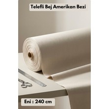 Morlay Ham Bej Kumaş – Amerikan Bezi – Punch & Astar Kumaşı – Kırlent, Runner, Masa Örtüsü, Döşemelik