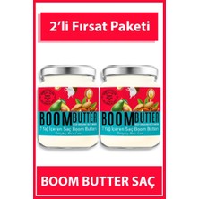 Boom Butter Saç Bakım Yağı - 7 Doğal Yağ ile Zenginleştirilmiş İkili Paket, Günlük Kullanıma Uygun, Canlı ve Parlak Saçlar İçin
