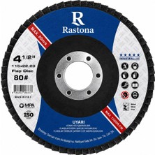 Rastona Flap Disk Zımpara 115X22.23MM 80# 10 Adet