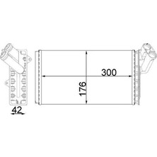 Mahle Kalorifer Radyatörü Scudo 96-02 -Jumpy 96>expert 96-02 806 99-02 299X170