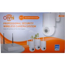 Apronx DSM600 4 Kanal Nvr + 3Mp 4 Kamera Full Color Mik. + 10" Lcd Wifi Set