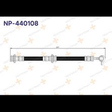 Nextpart Fren Hortumu Ön Sol Qashqai J10 2007-2014 NP-440108