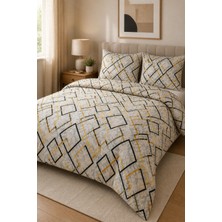 Morlay Softline Serisi | Çift Kişilik Çarşaflı Nevresim Takımı 200X220 cm Ranforce & Çizgili