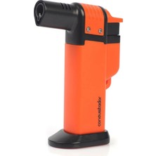 Conquistador Tek Torch Pürmüz Turuncu Siyah Masa Tipi Plastik Puro Çakmağı