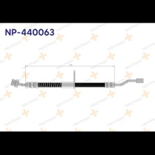 Nextpart Fren Hortumu Ön Sol Accent Era 2006-2012 NP-440063