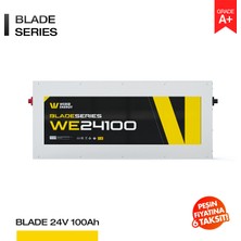 Werer Energy 24V 100AH Lifepo4 Blade Series Bluetooth'lu Lityum Demir Fosfat Akü 5,0