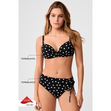 Kom Lampana Puan Desenli Destekli Bikini