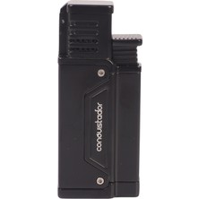 Conquistador Tek Torch Pürmüz Siyah Delicili Metal Puro Çakmağı