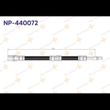 Nextpart Fren Hortumu Ön Corolla AE92 1987-1993 NP-440072