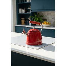 Acar Teatime Paslanmaz Çelik Düdüklü Su Isıtıcısı Kırmızı - 3 L