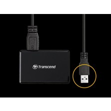 Transcend RDF8 USB 3.1 Gen1 SD/MicroSD/CF Kart Okuyucu (Siyah)