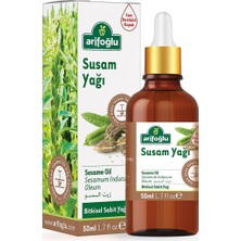 Arifoğlu Soğuk Sıkım Susam Yağı 50 ml – Katkısız, Doğal ve Bitkisel Sabit Yağ, Cilt ve Saç Bakımı İçin