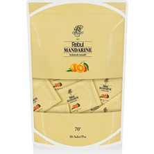 Rebul Mandarini Kolonyalı Mendil Günlük Kullanım İçin 50 Yaprak Aromatik Koku ile