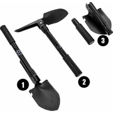 Rox Pusulalı Katlanır Kamp Küreği 42 cm