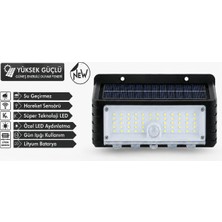 Skygo 44 LED Güneş Enerjili Hareket Sensörlü LED Duvar Lambası PD672
