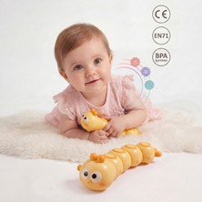 Babi Zoo Eğitici Kurmalı Tırtıl Oyuncak - Bebek Duyusal Gelişim Emekleme Oyuncağı 18M+