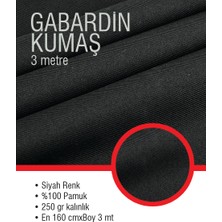 Kurumsal Ambalaj 3 Metre Siyah Gabardin Kumaş