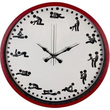 Censan Oyun Temalı (Pozizyonlu) Duvar Saati Kırmızı