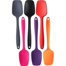 Empressco Renkli 6'lı Silikon Kaşık Seti 27 Cm, Güvenli ve Şık Mutfak Gereçleri