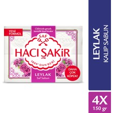Hacı Şakir Leylak Kalıp Sabun 4 Adet 150 gr Cilt Temizliği İçin Özel Formül