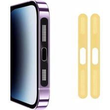 Nevamel Ally iPhone 14 Pro Max  Için Anti-Dust Toz ve Kir Önleyici Sticker 2 Adet SET-(5775)