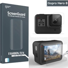 Nevamel Gor Gopro Hero 8 2in1 Darbe Emici Ekran Koruyucu 2 SET-(5775)