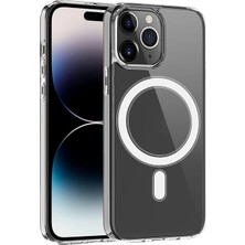 Nevamel Ally iPhone 14 Pro 6.1inç Magsafe Uyumlu Manyetik Sert Silikon KILIF-(5775)