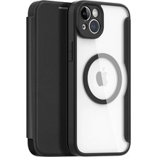 Nevamel Dux Ducis iPhone 14 Plus 6.7 Kılıf Skin x Pro Series Magsafe Kapaklı Kılıf Folio CASE-(5775)